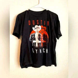 Dustin Lynch women’s black concert T-shirt size L